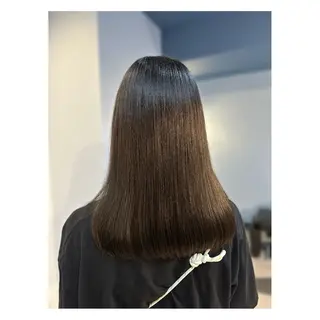 セミロング カラー 中野 誠子のヘアスタイル