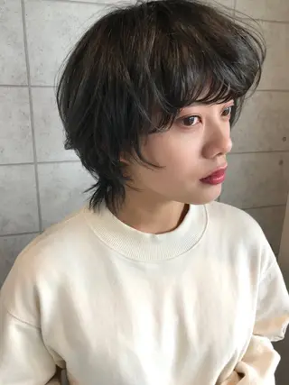 ショート 縮毛矯正/ 髪質改善 /ショート 圍 崇行のヘアスタイル