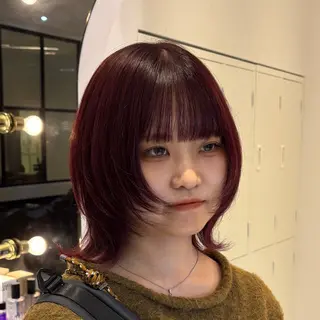 ミディアム カラー 最安値メニュー✨️ sayuri🍓のヘアスタイル