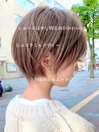 ショート カラー ボブ/レイヤーカット 縮毛矯正/コウキ新宿のヘアスタイル