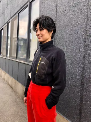 ショート パーマ 原田 慎吾のヘアスタイル
