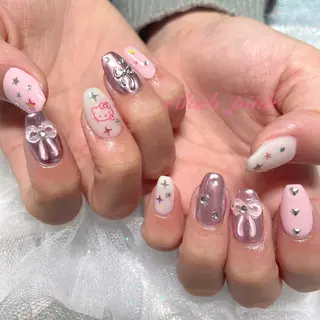ネイル HIKA🦋 個性派スカルプネイルのネイルデザイン