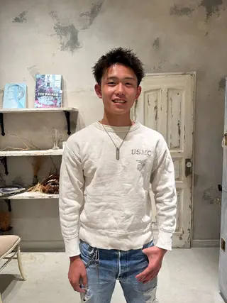 パーマ メンズ ショート・ボブ れいかのヘアスタイル