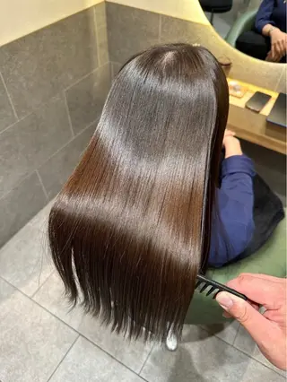 ロング カラー パーマ 色落ちまで盛れる 💟まなみのヘアスタイル