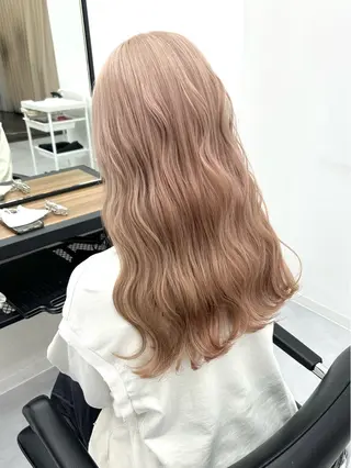 ロング カラー レイヤー ハイトーン 暖色⭐︎KANAKOのヘアスタイル