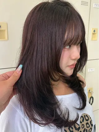 セミロング mary💋寒色 カラー/layerのヘアスタイル