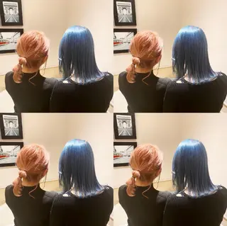セミロング カラー レイヤー×艶髪特化 マネージャー安藤光司のヘアスタイル