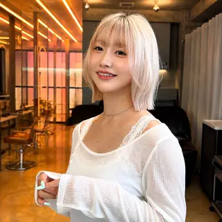 ミディアム カラー 🩷小川大輔🩷 ボブ/インナーカラーのヘアスタイル