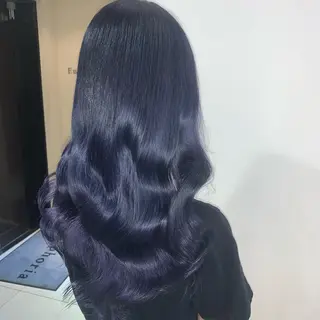 ロング カラー 新宿♥ハッシュカット 暖色カラー♥Unaのヘアスタイル