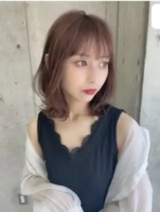 ミディアム 門脇 恵利佳のヘアスタイル