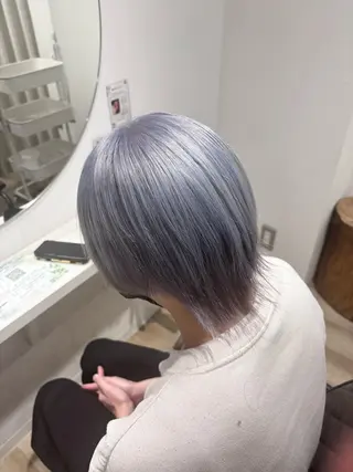 ショート カラー メンズ 【ハイトーン特化】 🦋森山陽向/大宮のヘアスタイル