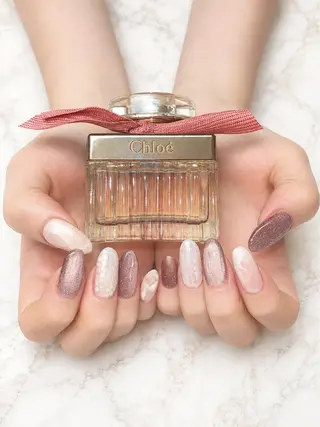 ネイル 【aura】 𝐚𝐧𝐧𝐚🍒のネイルデザイン