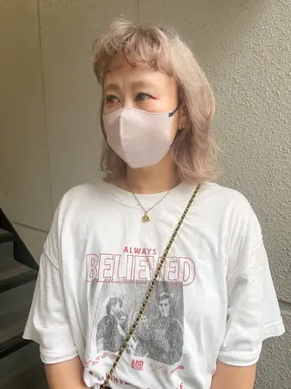 ミディアム カラー カラーパティシエ facce🌼ikoのヘアスタイル