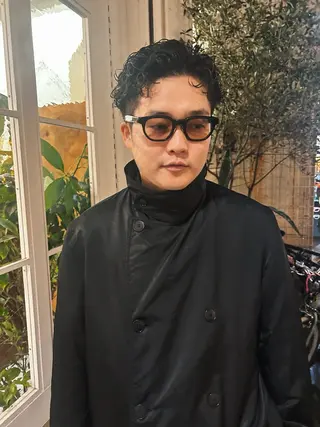 ショート パーマ メンズ メンズパーマ本町/ 心斎橋ナカムラヒロトのヘアスタイル
