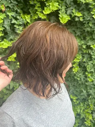 ミディアム 熊谷 鈴のヘアスタイル