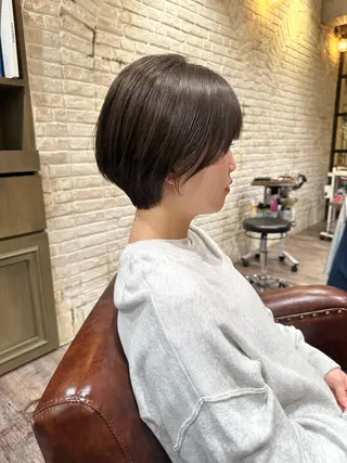 ショート 縮毛矯正・ボブ 福島立也のヘアスタイル