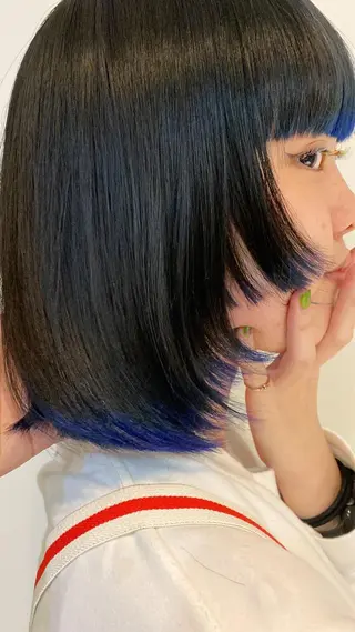 ミディアム ROCCOeast りんな/ハイトーン♡のヘアスタイル