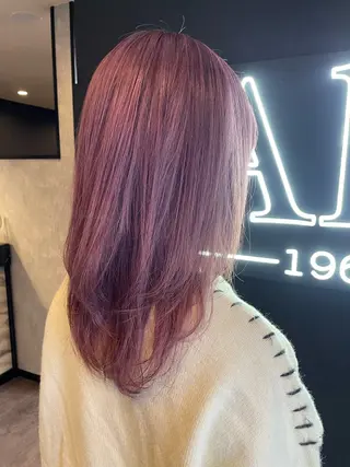 セミロング カラー  ︎︎ 寧音のヘアスタイル