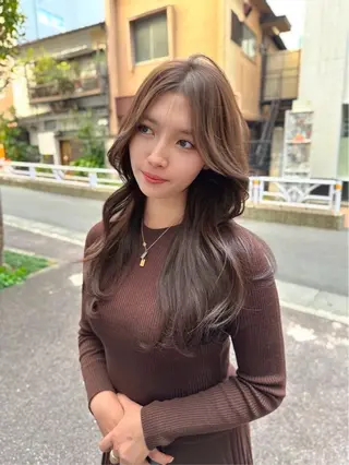 ロング カラー 韓国ヘア 店長NEGIのヘアスタイル