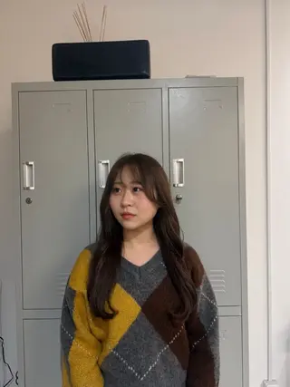 ロング 透明感カラー🫧 🍒久留米美容室のヘアスタイル