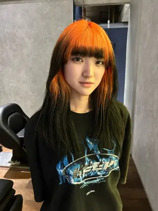 ロング カラー 梅田デザインカラー 🌈🏆ヒノキのヘアスタイル