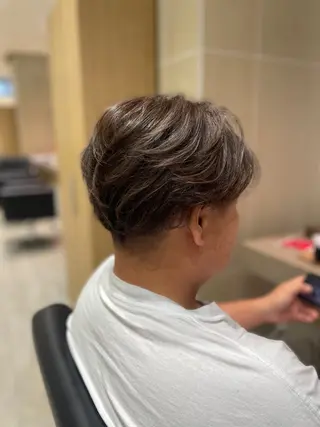 ショート メンズ メンズモデル板橋 島田依杏のヘアスタイル