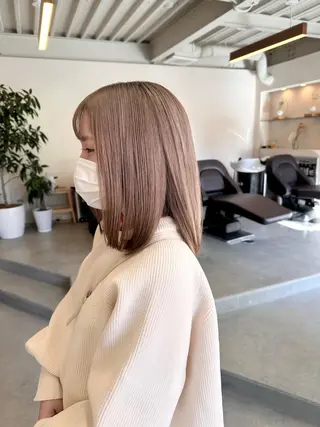 ミディアム カラー ハイトーン×似合わせ 🌱中川慎之介のヘアスタイル