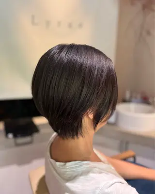 ショート 艶髪/矯正/髪質改善 ヘアアレンジ/西梅田のヘアスタイル