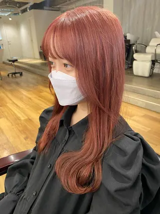 ロング カラー 夜23時まで予約🉑 reverieあきらのヘアスタイル