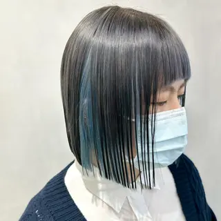 ショート カラー デザインカラー/パー マ🦖外岡咲希🦖のヘアスタイル