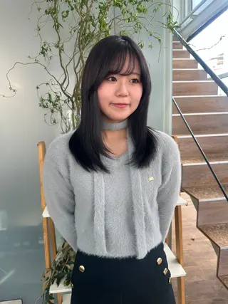 ミディアム カラー 磯　亜由香🌼 /似合わせカットのヘアスタイル