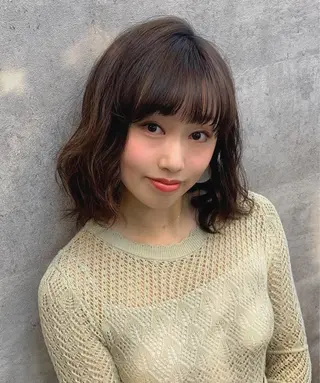 ミディアム カラー 今野 美栄のヘアスタイル