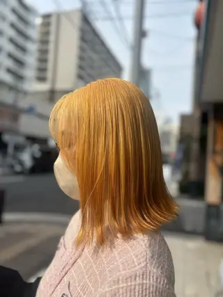 セミロング カラー メンズ特化韓国風 パーマスタイル/りんのヘアスタイル