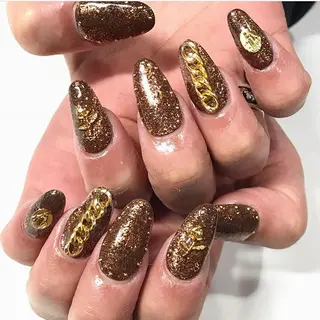 ネイル 渋谷／チップ長さ出し 👑アプレgel-xのネイルデザイン