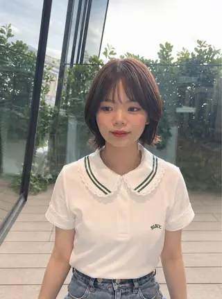 カラー 🎀韓国レイヤー/ 🫧透明感カラーのヘアスタイル