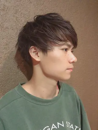 ショート カラー パーマ メンズ ちこ .のヘアスタイル