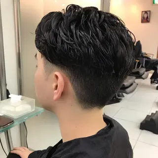 パーマ メンズ メンズ特化フェード パーマ小林裕史のヘアスタイル