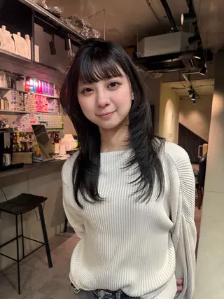 ロング 髪質改善/堀江 ケアカラーtoshiのヘアスタイル