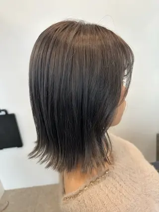 ミディアム 髪質改善/艶カラー 小池シンのヘアスタイル