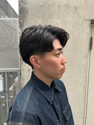 ショート パーマ メンズ 🏆メンズヘア特化 🥇代表りんぺーのヘアスタイル