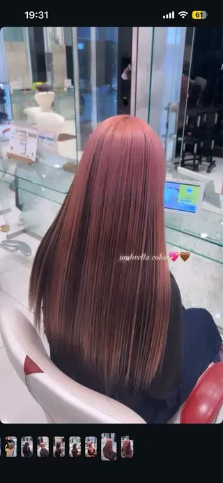 ロング ハイトーンカラー✨️ 艶カラー特化Amiのヘアスタイル
