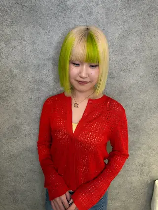 ショート ハイトーンカラー/ ボブ/KOBAのヘアスタイル