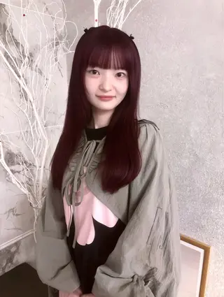ロング momochan🍑 やわらかいボブ♡のヘアスタイル