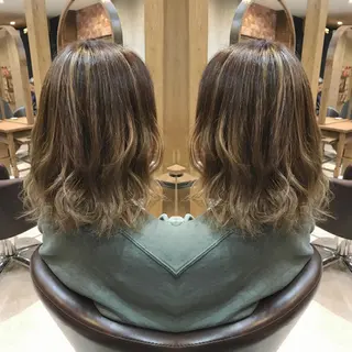 ミディアム カラー 重政 和樹のヘアスタイル