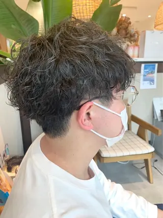 パーマ メンズ 高木 櫻のヘアスタイル