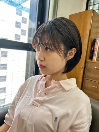 ショート カラー 透明感カラー/ イルミナカラーヒロキのヘアスタイル