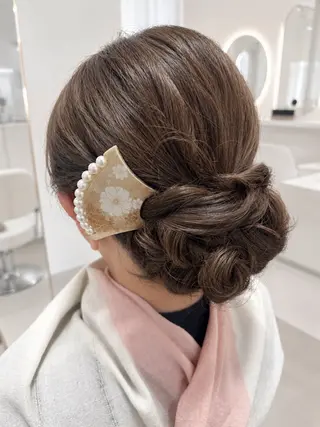 ヘアアレンジ ヘアセット＆メイク 早朝対応可能☀️のヘアスタイル