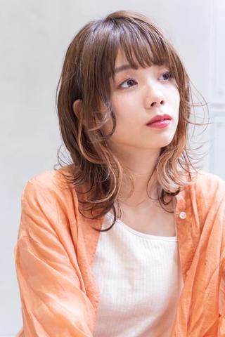 ミディアム カラー パーマ 💝髪質改善💝_ chlom🌸春🌸のヘアスタイル