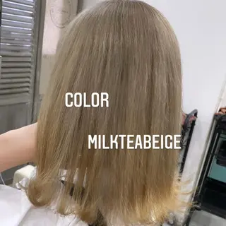 ミディアム カラー エクステ🩵ブリーチ 韓国ヘア🩵KAEのヘアスタイル