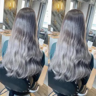 ロング カラー yoriダブルカラー 代表すがわらのヘアスタイル